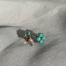 Load image into Gallery viewer, Flower turquoise stud earrings
