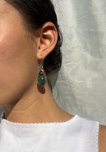 Load image into Gallery viewer, Turquoise dangling earrings
