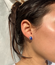 Load image into Gallery viewer, Lapis stud earrings
