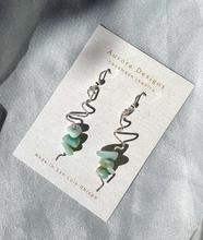Load image into Gallery viewer, Amazonite Wire Earrings
